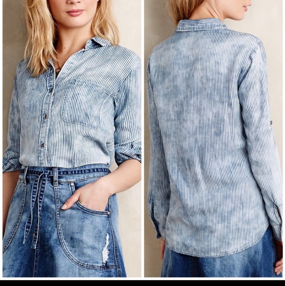 Cloth & Stone Striped Button Up